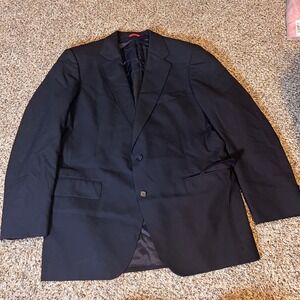 JOS. A.‎ Bank Wool Blazer Executive Collection Two Button Black No Size Listed